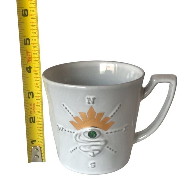 Starbucks Siren Collection 2014 Compass Green Crystal Eye Anniversary Coffee Mug - Picture 12 of 14